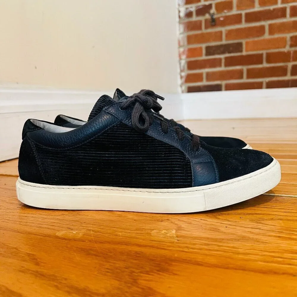Brunello Cucinelli Leather Suede Corduroy Sneaker EUC Size 42.5 US 9.5
